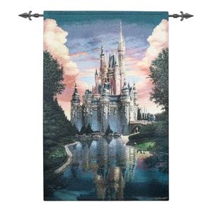 2021 Disney Parks Walt Disney World 50th Anniversary Cinderella Castle Tapestry